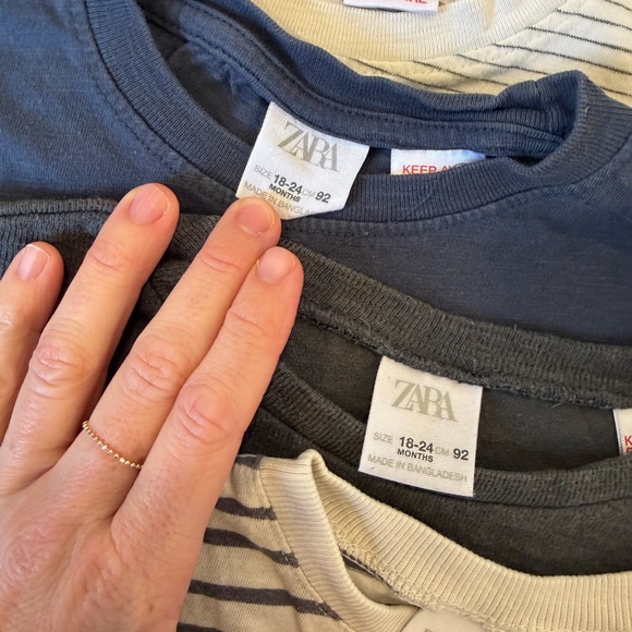 12 Boys’ Long Sleeve Tops Bundle – Zara, Gap, Monica + Andy, 18–24M / Size 2 - Picture 5 of 10